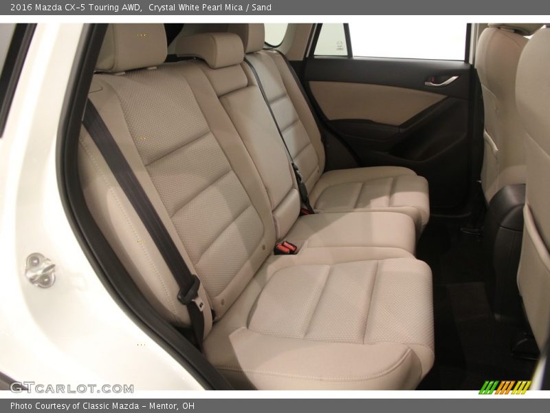 Crystal White Pearl Mica / Sand 2016 Mazda CX-5 Touring AWD