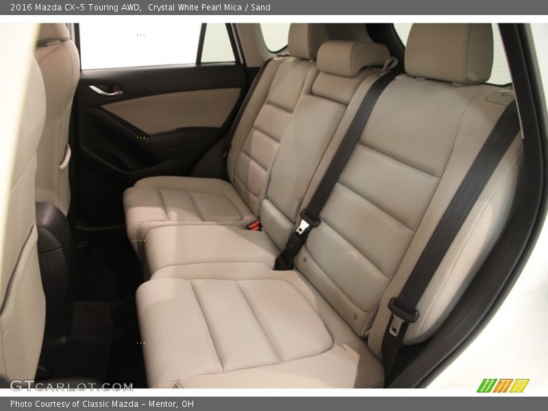 Crystal White Pearl Mica / Sand 2016 Mazda CX-5 Touring AWD