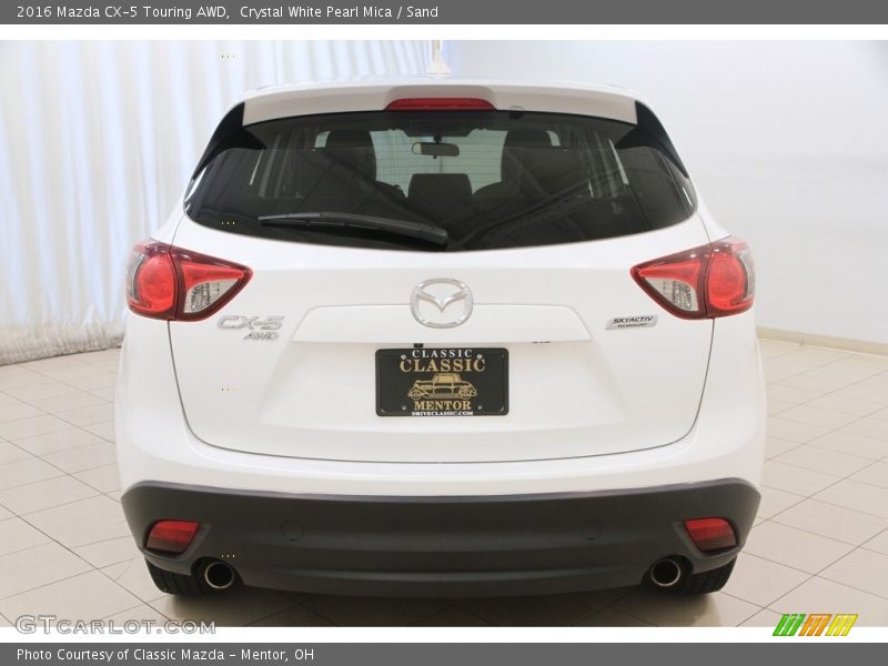 Crystal White Pearl Mica / Sand 2016 Mazda CX-5 Touring AWD