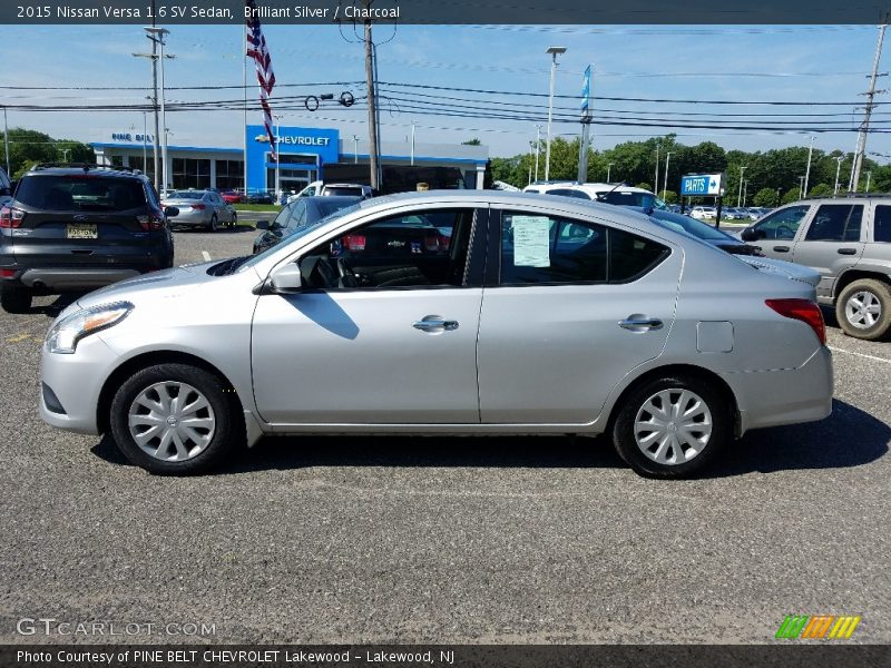 Brilliant Silver / Charcoal 2015 Nissan Versa 1.6 SV Sedan