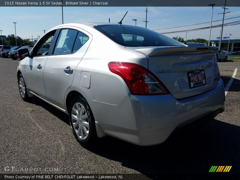 Brilliant Silver / Charcoal 2015 Nissan Versa 1.6 SV Sedan