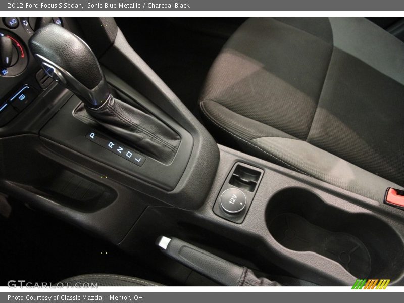 Sonic Blue Metallic / Charcoal Black 2012 Ford Focus S Sedan