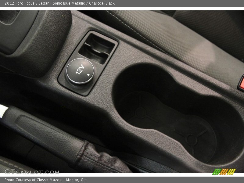 Sonic Blue Metallic / Charcoal Black 2012 Ford Focus S Sedan