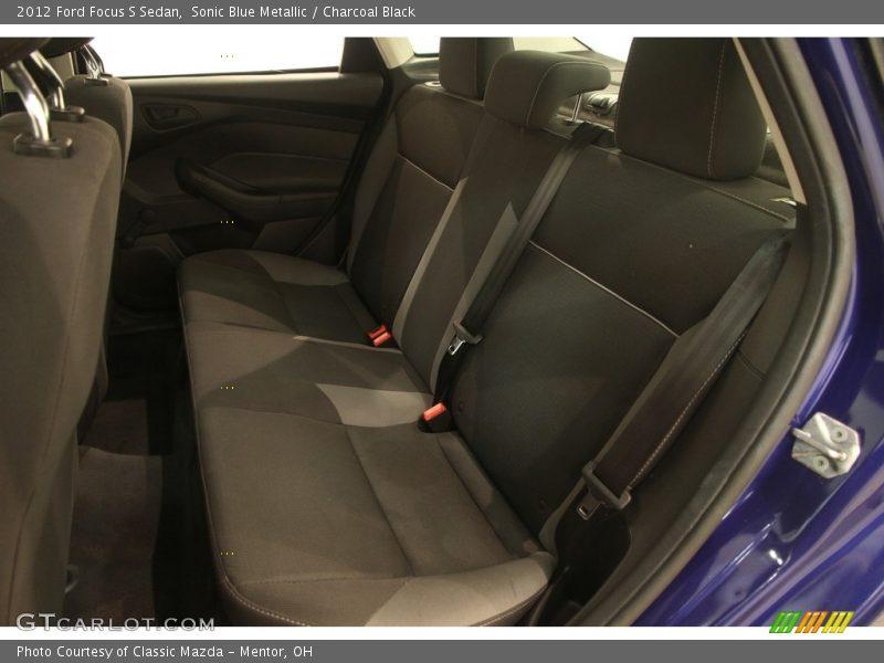 Sonic Blue Metallic / Charcoal Black 2012 Ford Focus S Sedan