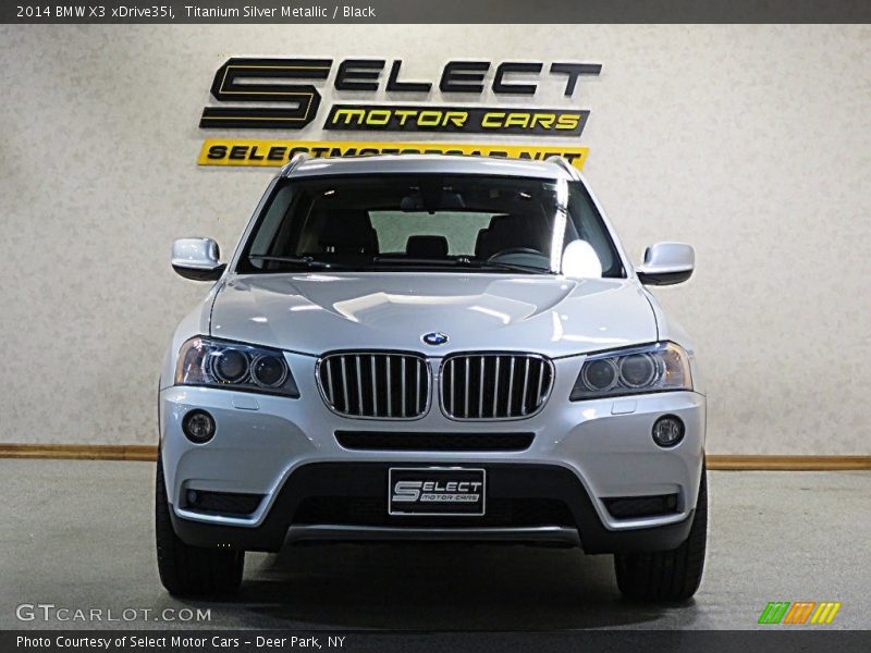 Titanium Silver Metallic / Black 2014 BMW X3 xDrive35i