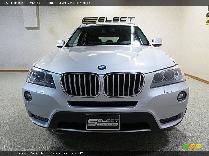 Titanium Silver Metallic / Black 2014 BMW X3 xDrive35i