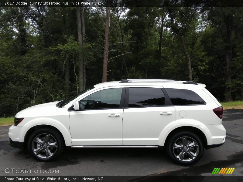 Vice White / Black 2017 Dodge Journey Crossroad Plus