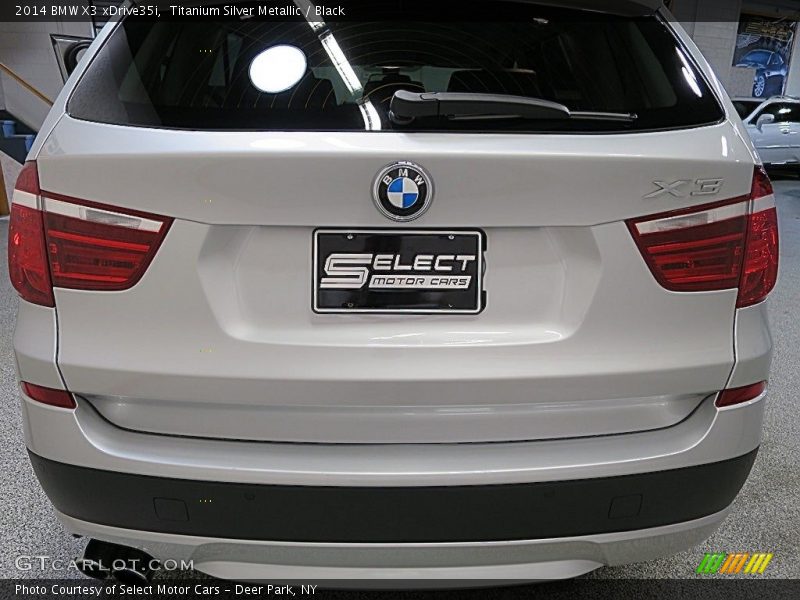 Titanium Silver Metallic / Black 2014 BMW X3 xDrive35i