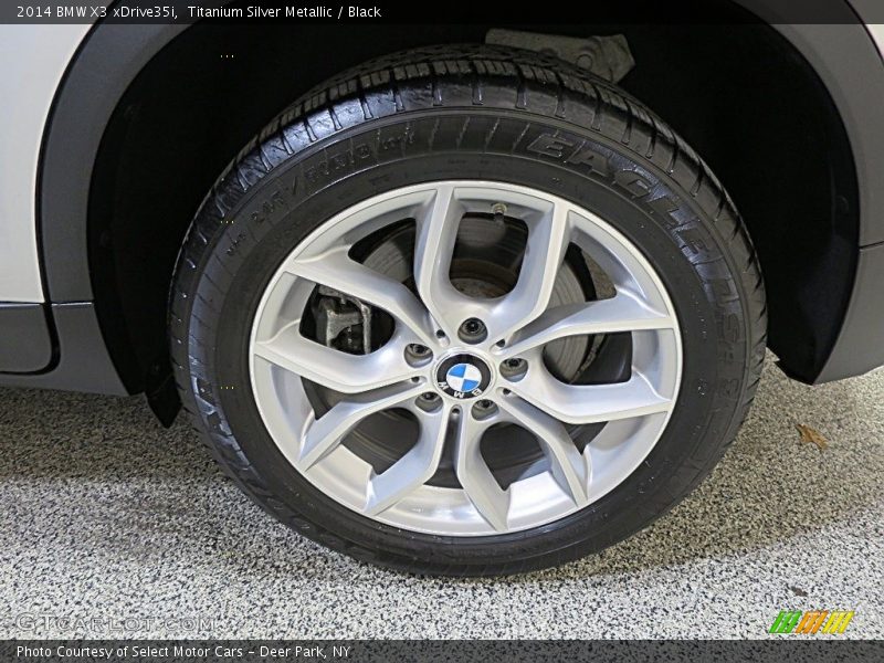 Titanium Silver Metallic / Black 2014 BMW X3 xDrive35i