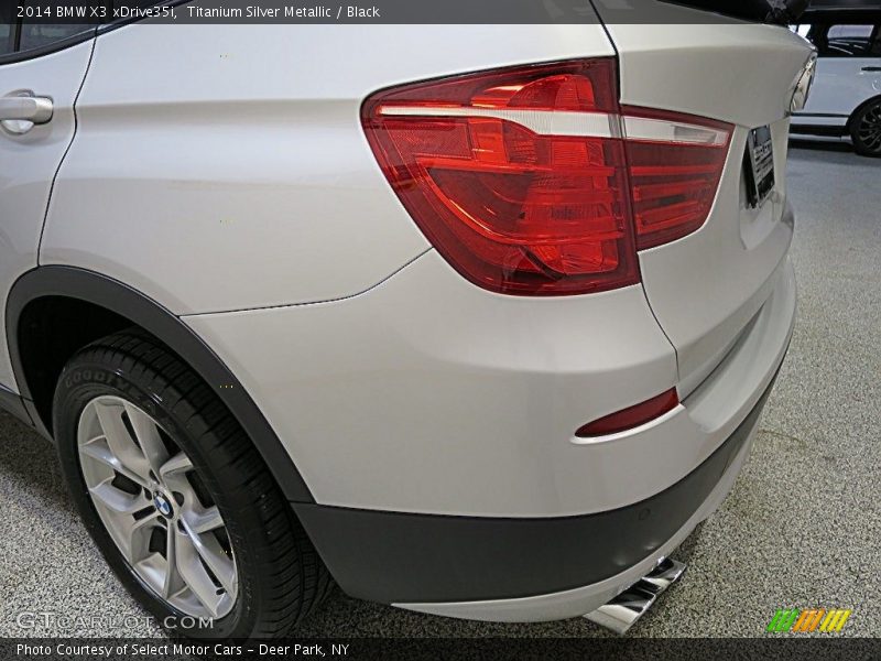 Titanium Silver Metallic / Black 2014 BMW X3 xDrive35i