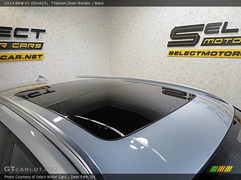 Titanium Silver Metallic / Black 2014 BMW X3 xDrive35i