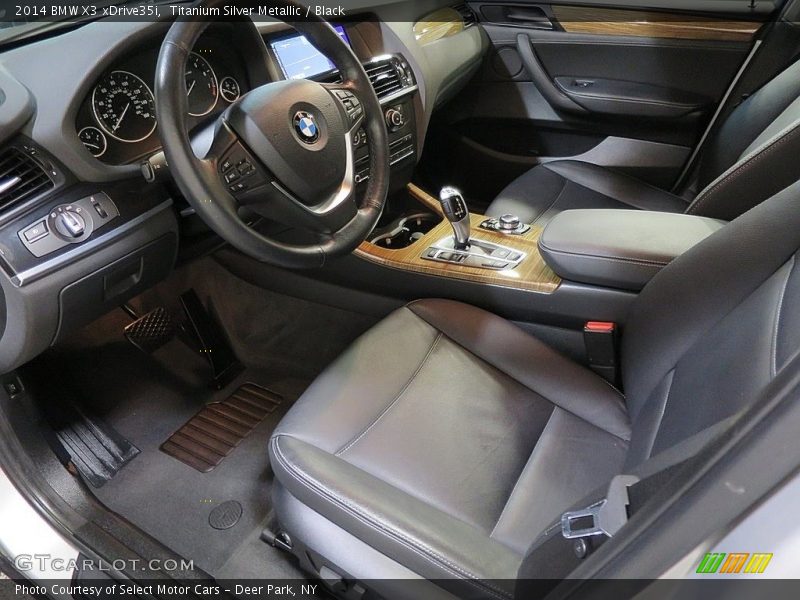 Titanium Silver Metallic / Black 2014 BMW X3 xDrive35i