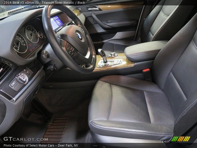 Titanium Silver Metallic / Black 2014 BMW X3 xDrive35i