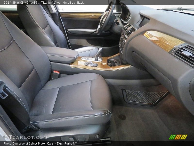 Titanium Silver Metallic / Black 2014 BMW X3 xDrive35i