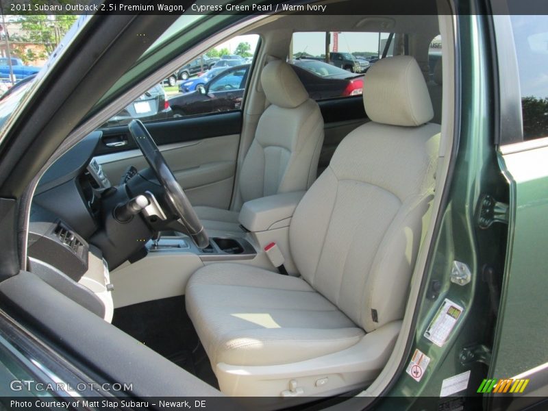 Cypress Green Pearl / Warm Ivory 2011 Subaru Outback 2.5i Premium Wagon