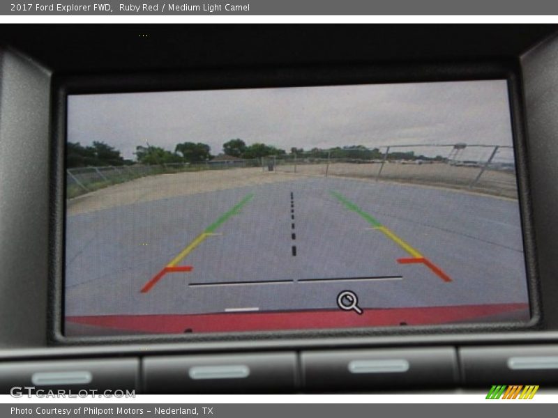 Ruby Red / Medium Light Camel 2017 Ford Explorer FWD