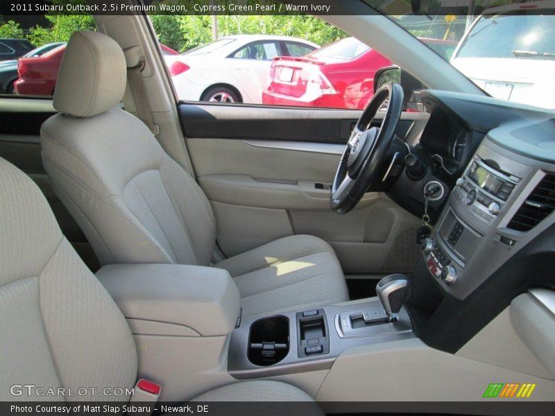 Cypress Green Pearl / Warm Ivory 2011 Subaru Outback 2.5i Premium Wagon