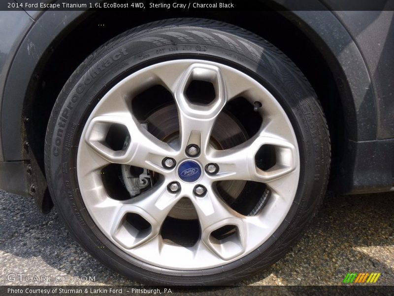 Sterling Gray / Charcoal Black 2014 Ford Escape Titanium 1.6L EcoBoost 4WD