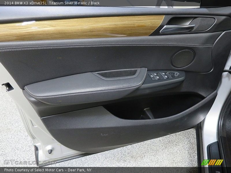 Titanium Silver Metallic / Black 2014 BMW X3 xDrive35i