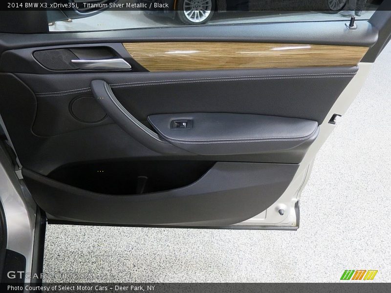 Titanium Silver Metallic / Black 2014 BMW X3 xDrive35i