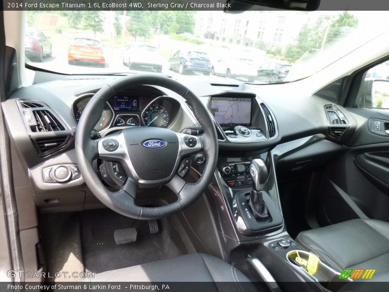 Sterling Gray / Charcoal Black 2014 Ford Escape Titanium 1.6L EcoBoost 4WD