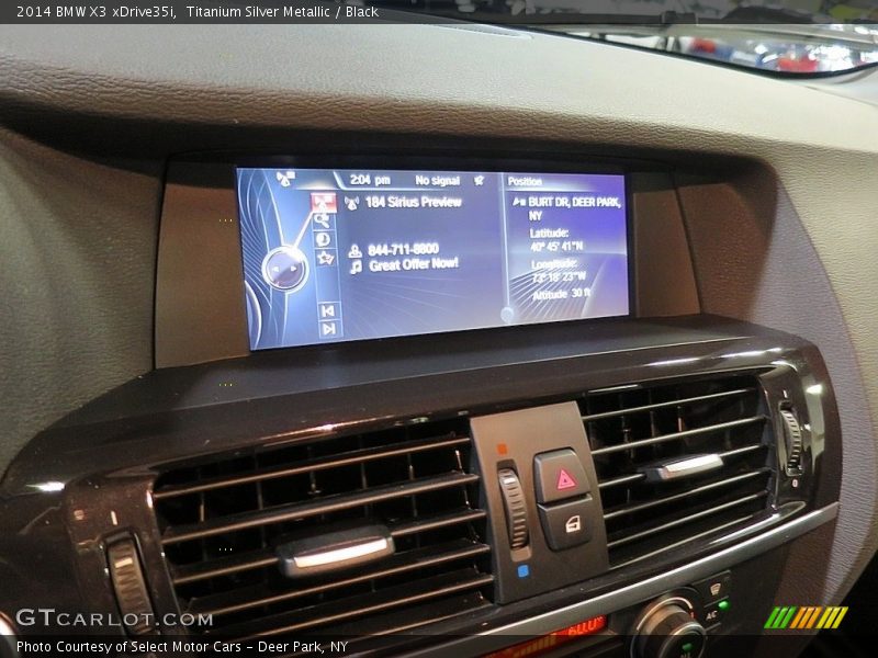Titanium Silver Metallic / Black 2014 BMW X3 xDrive35i