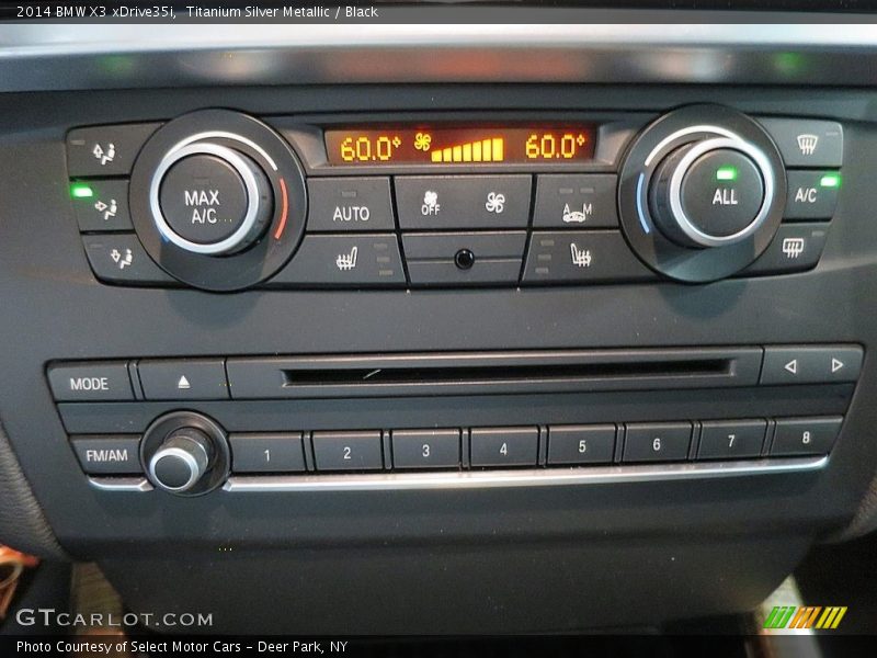 Titanium Silver Metallic / Black 2014 BMW X3 xDrive35i