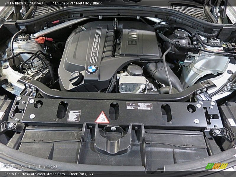 Titanium Silver Metallic / Black 2014 BMW X3 xDrive35i