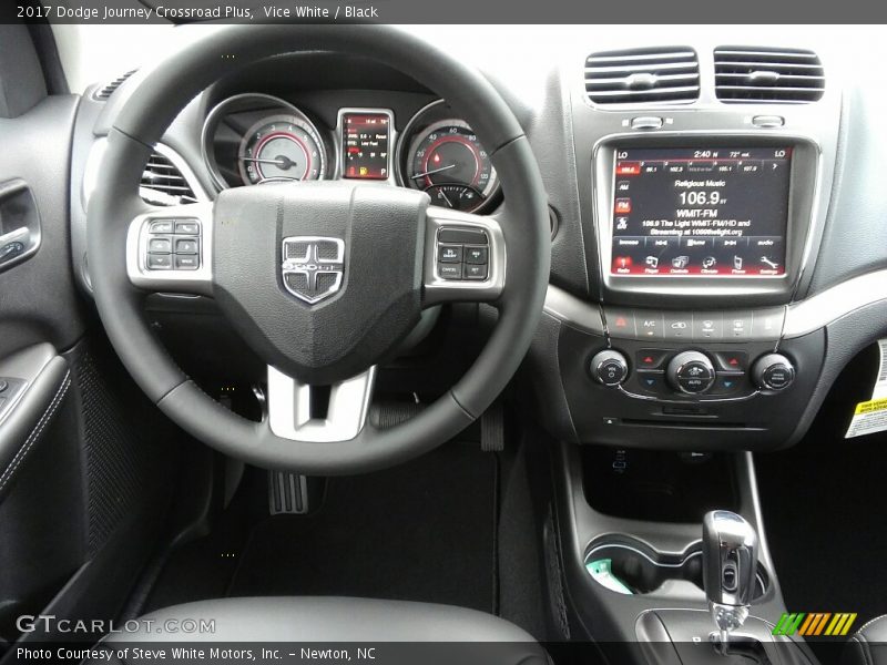 Vice White / Black 2017 Dodge Journey Crossroad Plus