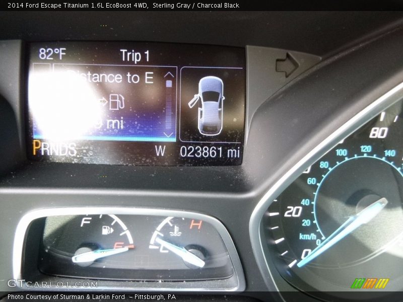 Sterling Gray / Charcoal Black 2014 Ford Escape Titanium 1.6L EcoBoost 4WD