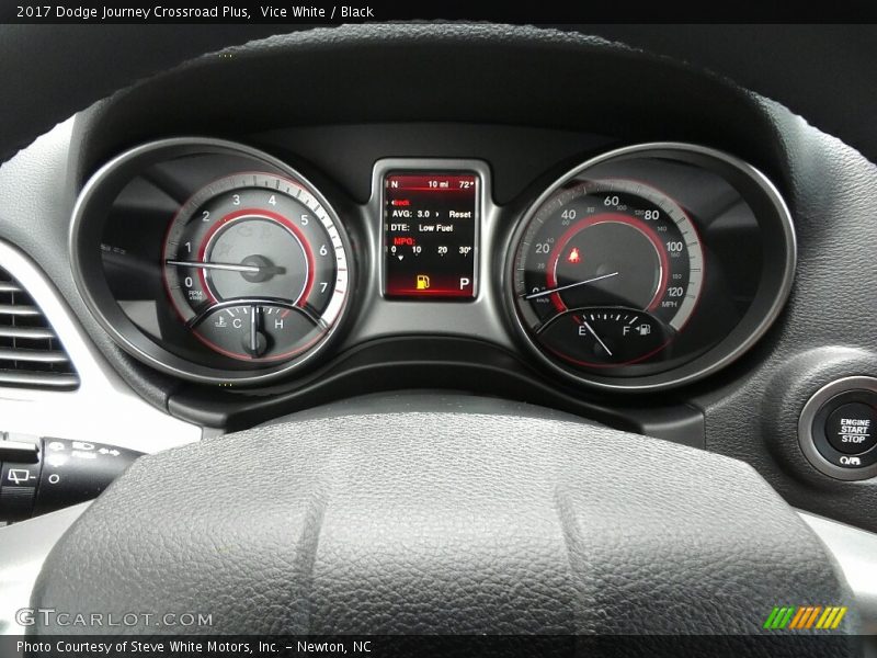 Vice White / Black 2017 Dodge Journey Crossroad Plus