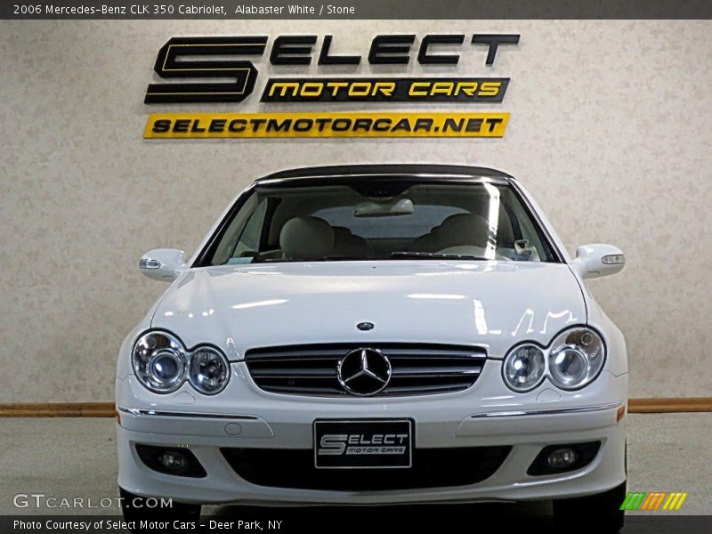 Alabaster White / Stone 2006 Mercedes-Benz CLK 350 Cabriolet