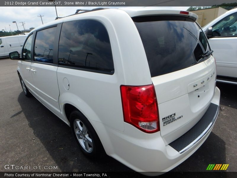 Stone White / Black/Light Graystone 2012 Dodge Grand Caravan SXT