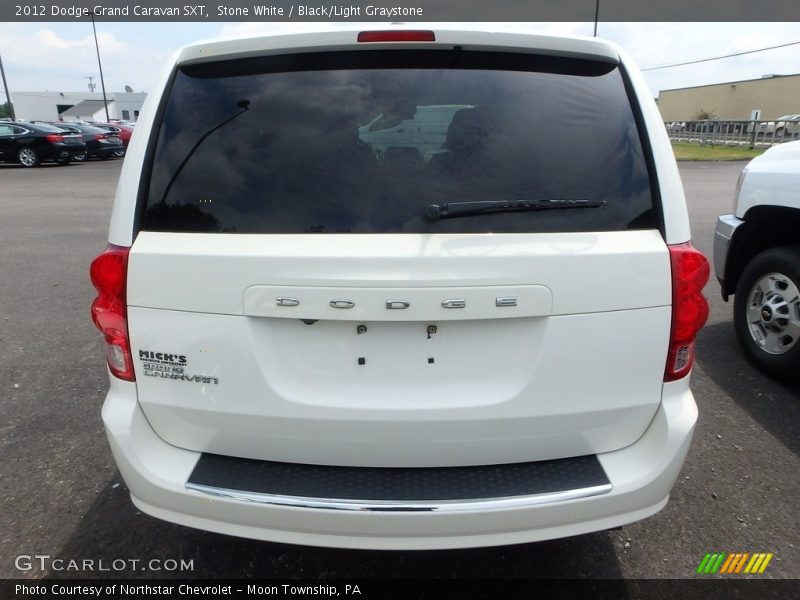 Stone White / Black/Light Graystone 2012 Dodge Grand Caravan SXT