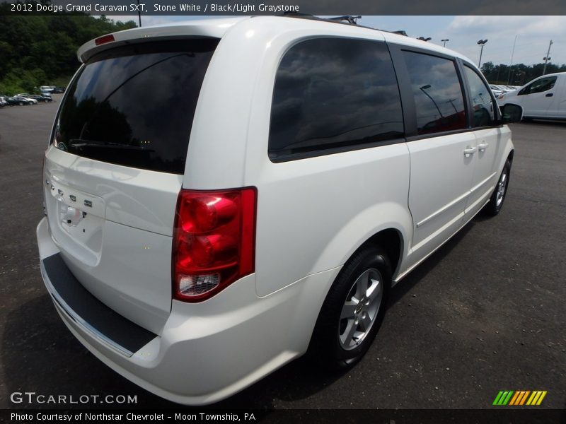 Stone White / Black/Light Graystone 2012 Dodge Grand Caravan SXT