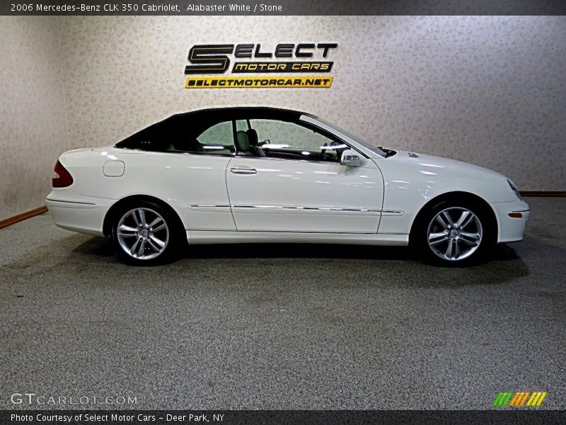 Alabaster White / Stone 2006 Mercedes-Benz CLK 350 Cabriolet