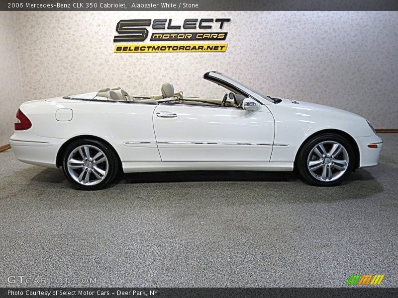 Alabaster White / Stone 2006 Mercedes-Benz CLK 350 Cabriolet