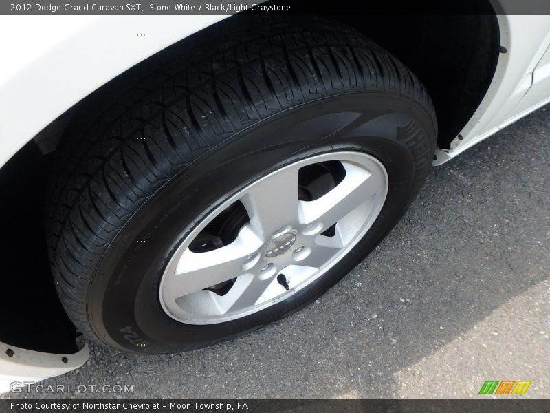 Stone White / Black/Light Graystone 2012 Dodge Grand Caravan SXT
