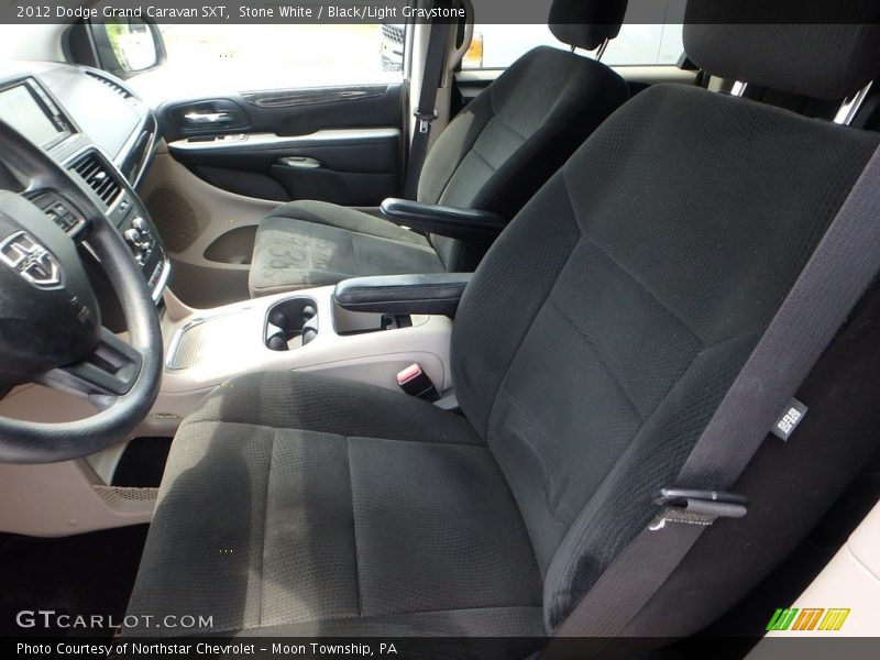 Stone White / Black/Light Graystone 2012 Dodge Grand Caravan SXT
