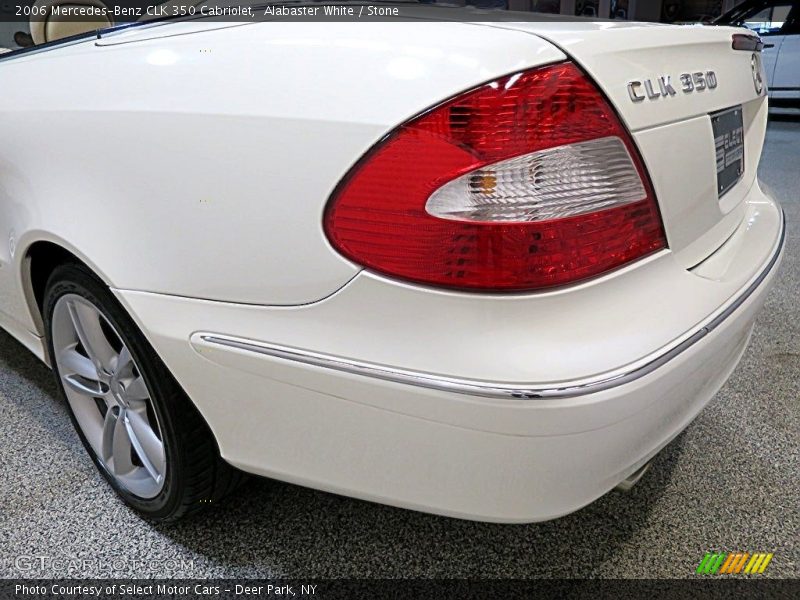 Alabaster White / Stone 2006 Mercedes-Benz CLK 350 Cabriolet