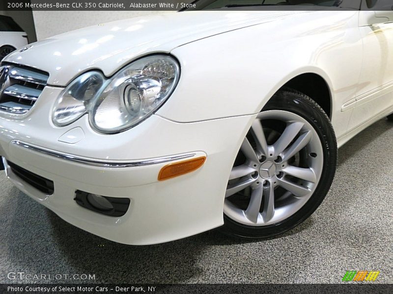 Alabaster White / Stone 2006 Mercedes-Benz CLK 350 Cabriolet