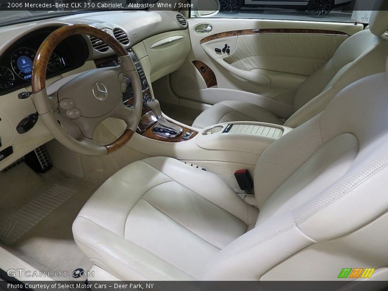 Alabaster White / Stone 2006 Mercedes-Benz CLK 350 Cabriolet