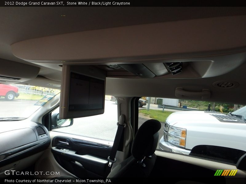 Stone White / Black/Light Graystone 2012 Dodge Grand Caravan SXT