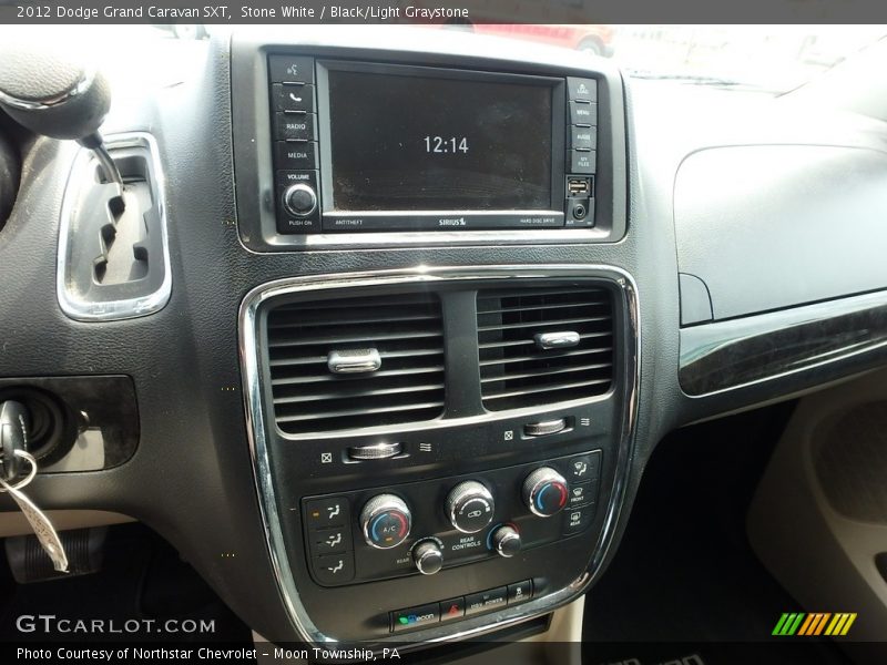 Stone White / Black/Light Graystone 2012 Dodge Grand Caravan SXT