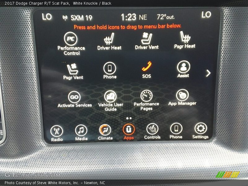 White Knuckle / Black 2017 Dodge Charger R/T Scat Pack