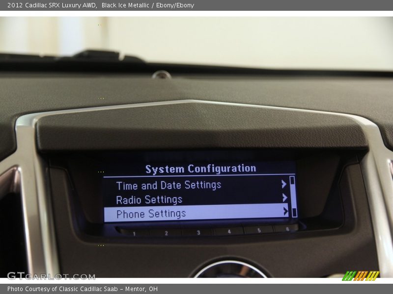 Black Ice Metallic / Ebony/Ebony 2012 Cadillac SRX Luxury AWD
