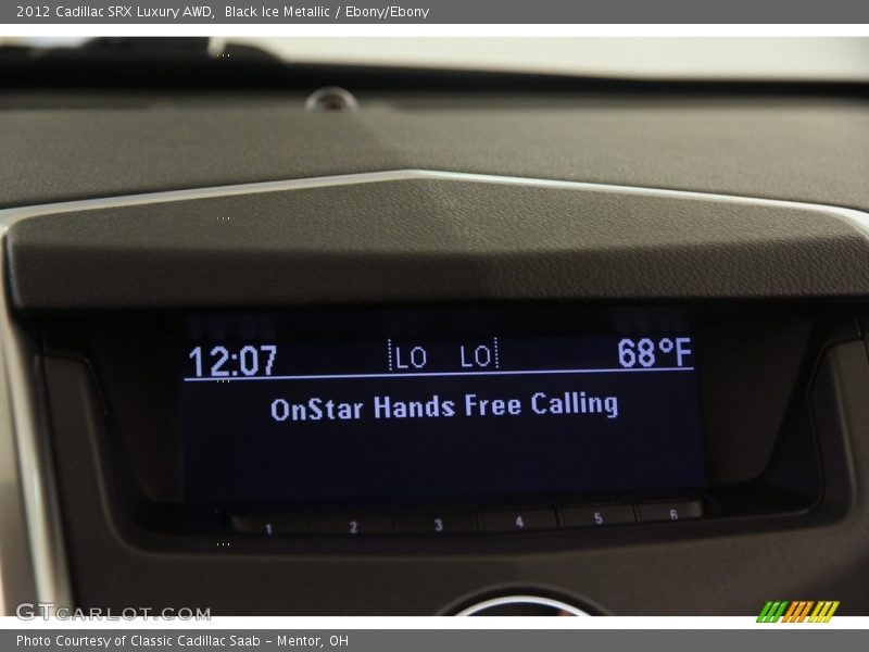 Black Ice Metallic / Ebony/Ebony 2012 Cadillac SRX Luxury AWD