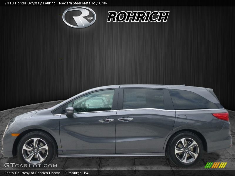 Modern Steel Metallic / Gray 2018 Honda Odyssey Touring