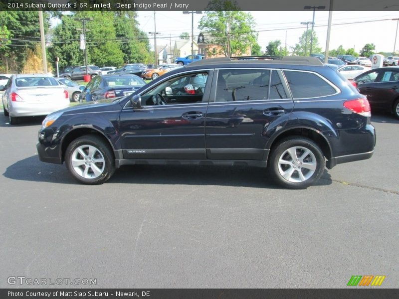 Deep Indigo Pearl / Ivory 2014 Subaru Outback 3.6R Limited