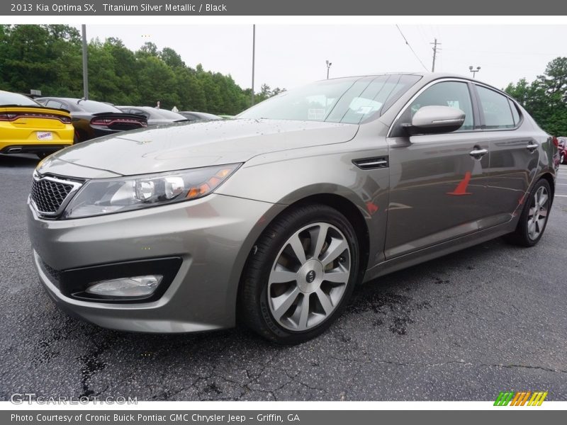 Titanium Silver Metallic / Black 2013 Kia Optima SX